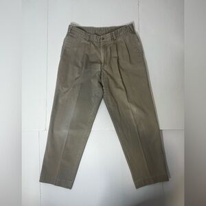 Bills Khakis Pants Mens 36 Tan Pleated Front Trousers Old Money Vtg Made In USA